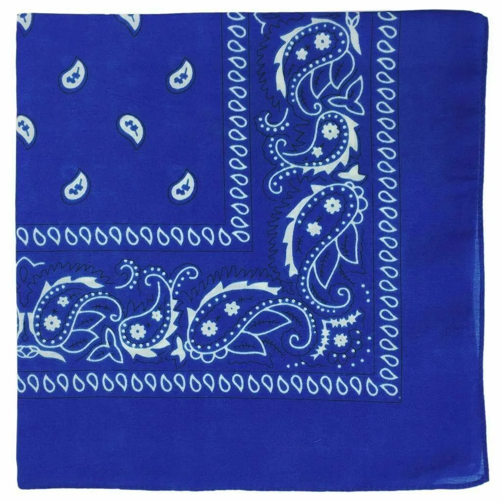 Bandana Paisley Head Wrap 100% Cotton Neck Scarf Bandanna