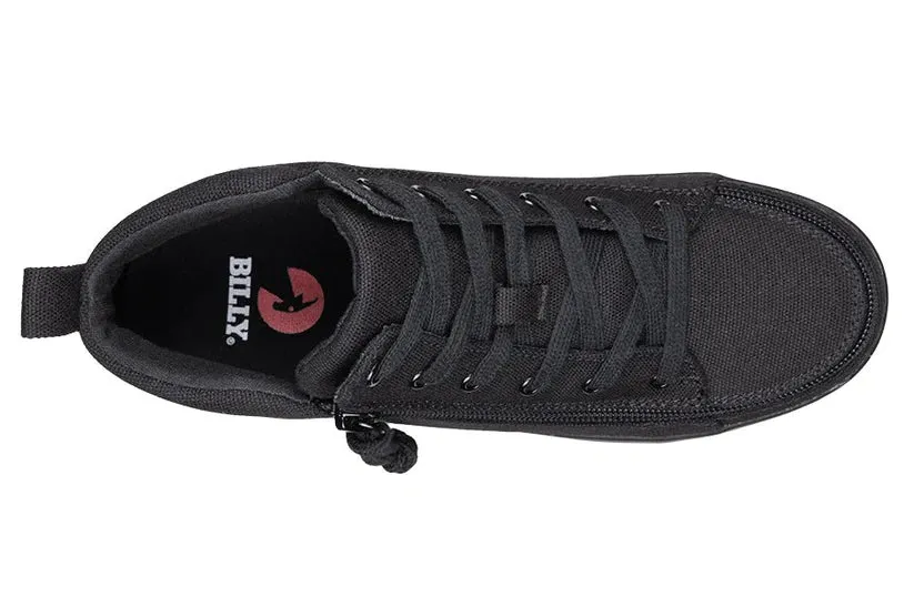 Billy Women’s Sneaker Lace Mid Top-Wide Black