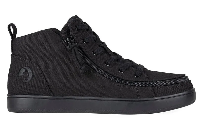 Billy Women’s Sneaker Lace Mid Top-Wide Black