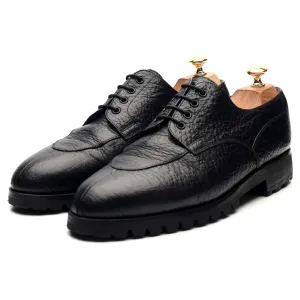 Black Leather Split Toe 10 D UK 10.5