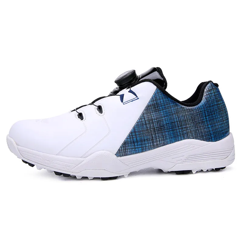 BOA Designer Golf Shoes Waterproof Spiked Golf Trainers | J8003