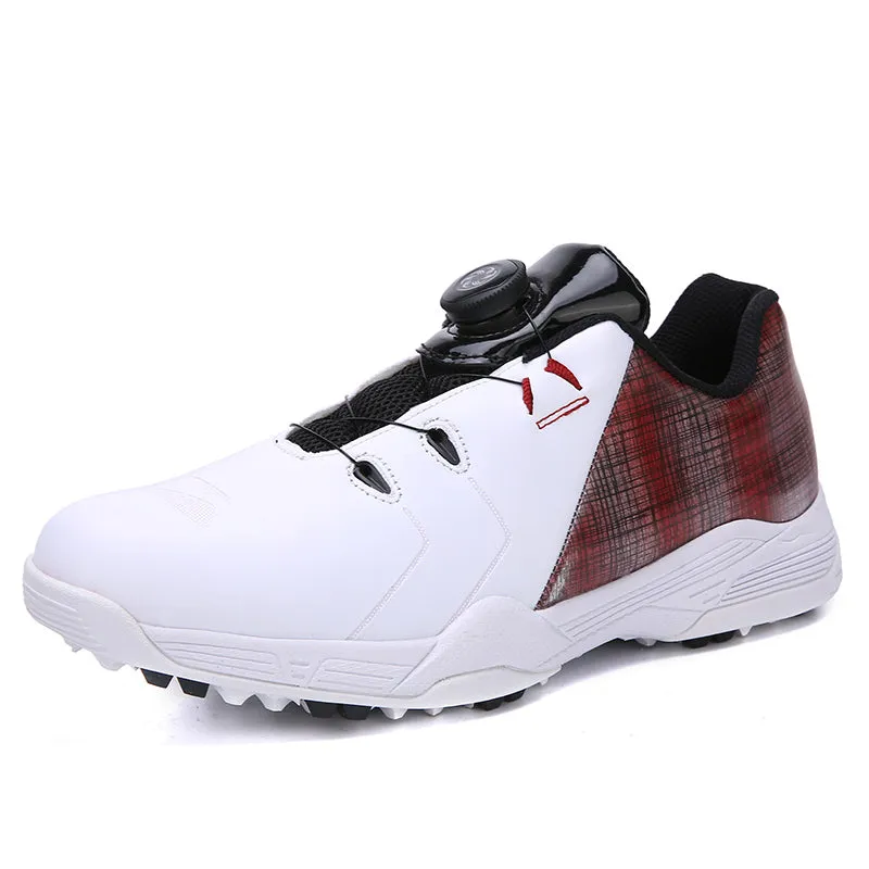 BOA Designer Golf Shoes Waterproof Spiked Golf Trainers | J8003