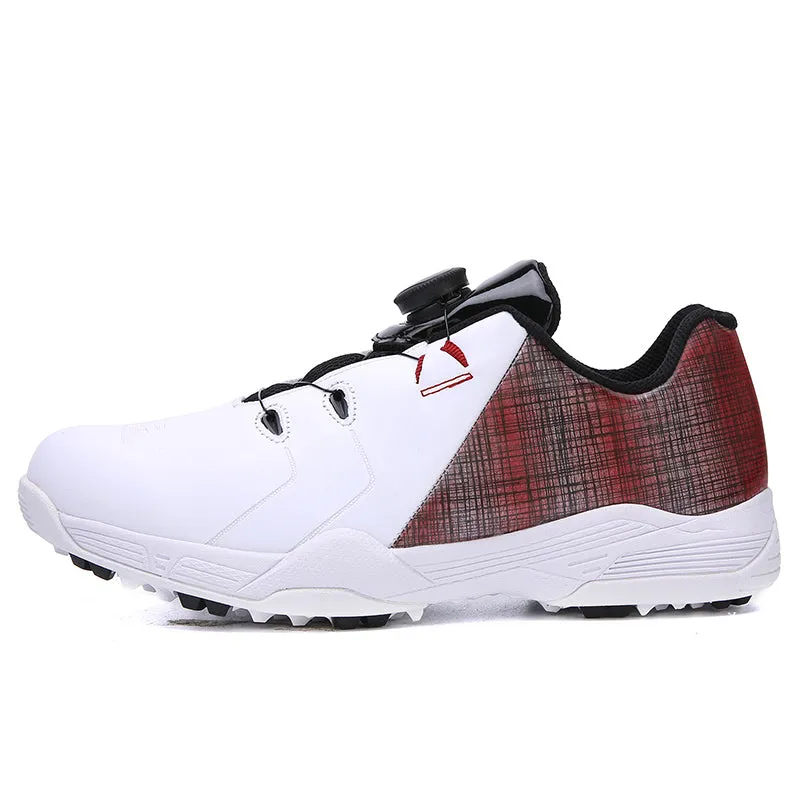 BOA Designer Golf Shoes Waterproof Spiked Golf Trainers | J8003