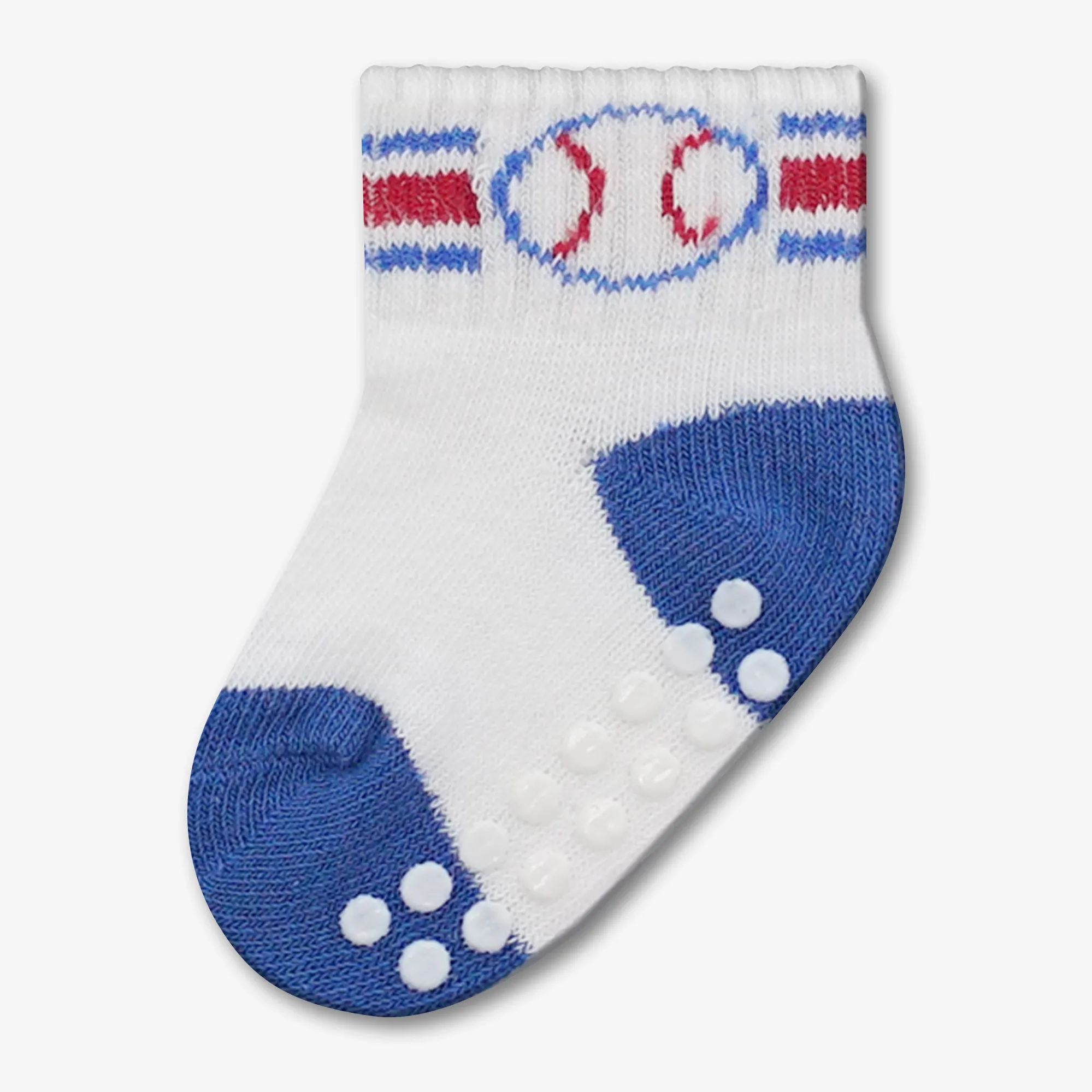 Boys Sports Quarter Socks - Non Skid - Assorted - Style: 4104