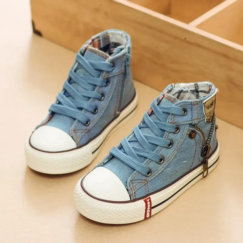 Breathable Denim Sneakers Autumn Children