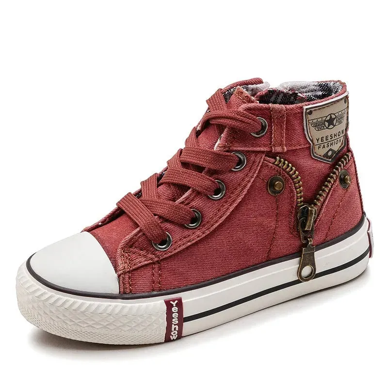 Breathable Denim Sneakers Autumn Children