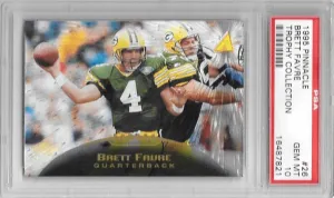 Brett Favre, Trophy Collection, 1995 Pinnacle NFL, PSA 10