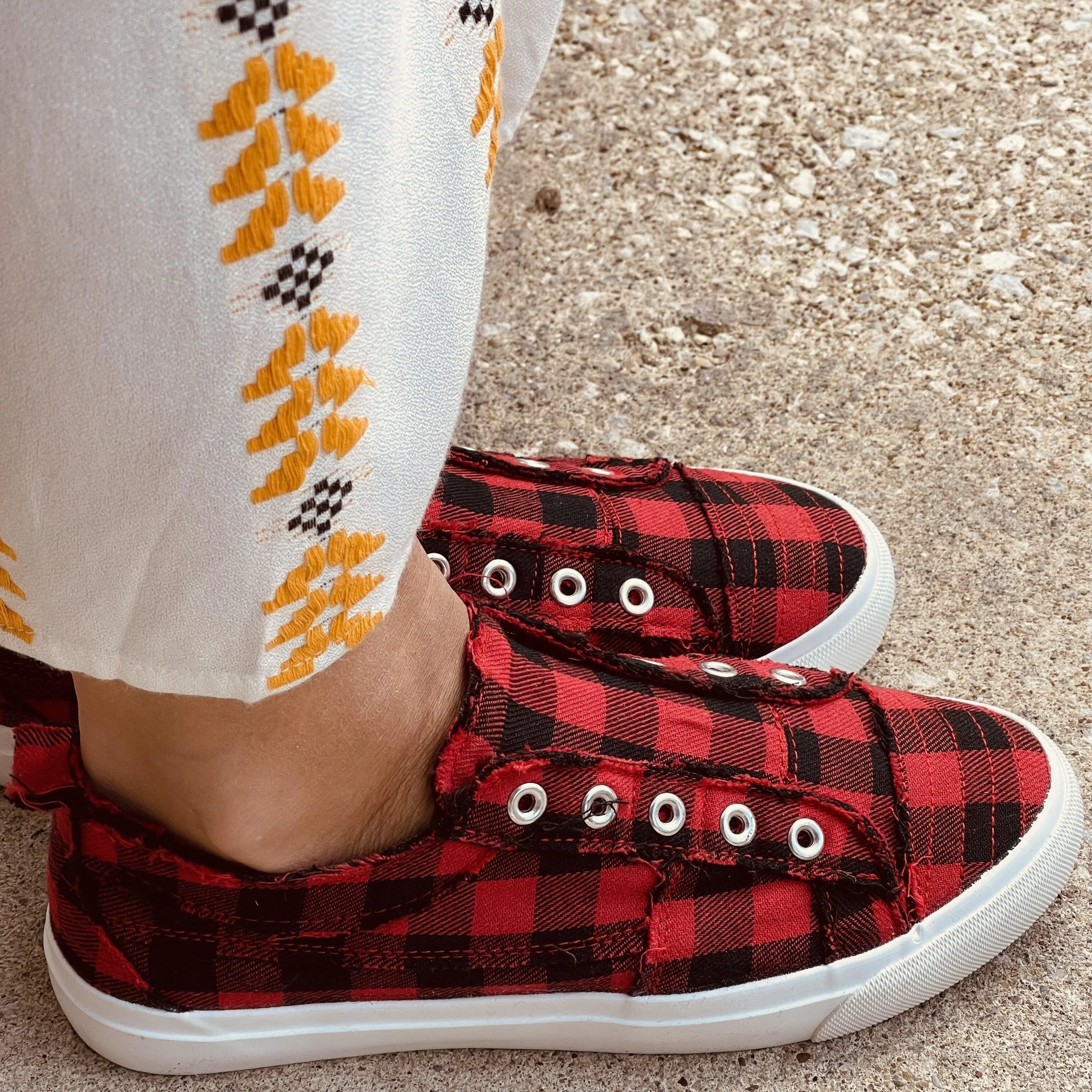 Buffalo Plaid Corky's Sneakers