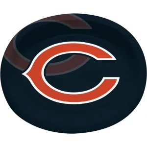 Bulk Chicago Bears Paper Oval Platters (96 per Case)