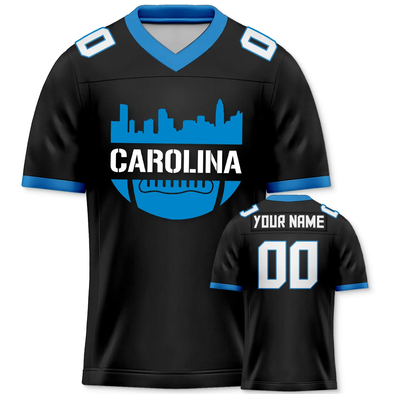 Carolina Panthers City Custom Football Jersey for Men Women Youth Personalized Name Number Sports Apparel Shirts for Fans Gifts