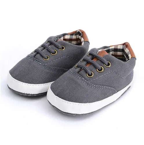 Casual Lace Soft Bottom Baby Canvas Shoes