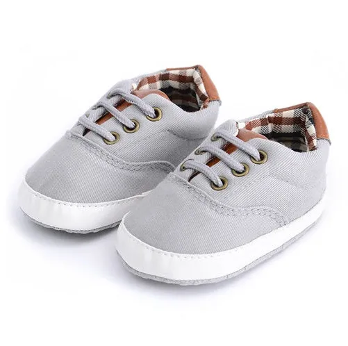 Casual Lace Soft Bottom Baby Canvas Shoes