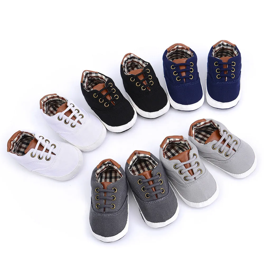 Casual Lace Soft Bottom Baby Canvas Shoes