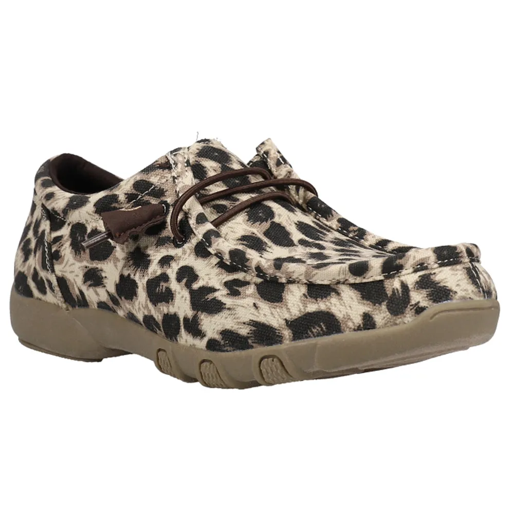 Chillin Leopard Moc Toe Slip On Shoes