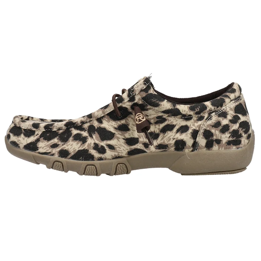 Chillin Leopard Moc Toe Slip On Shoes