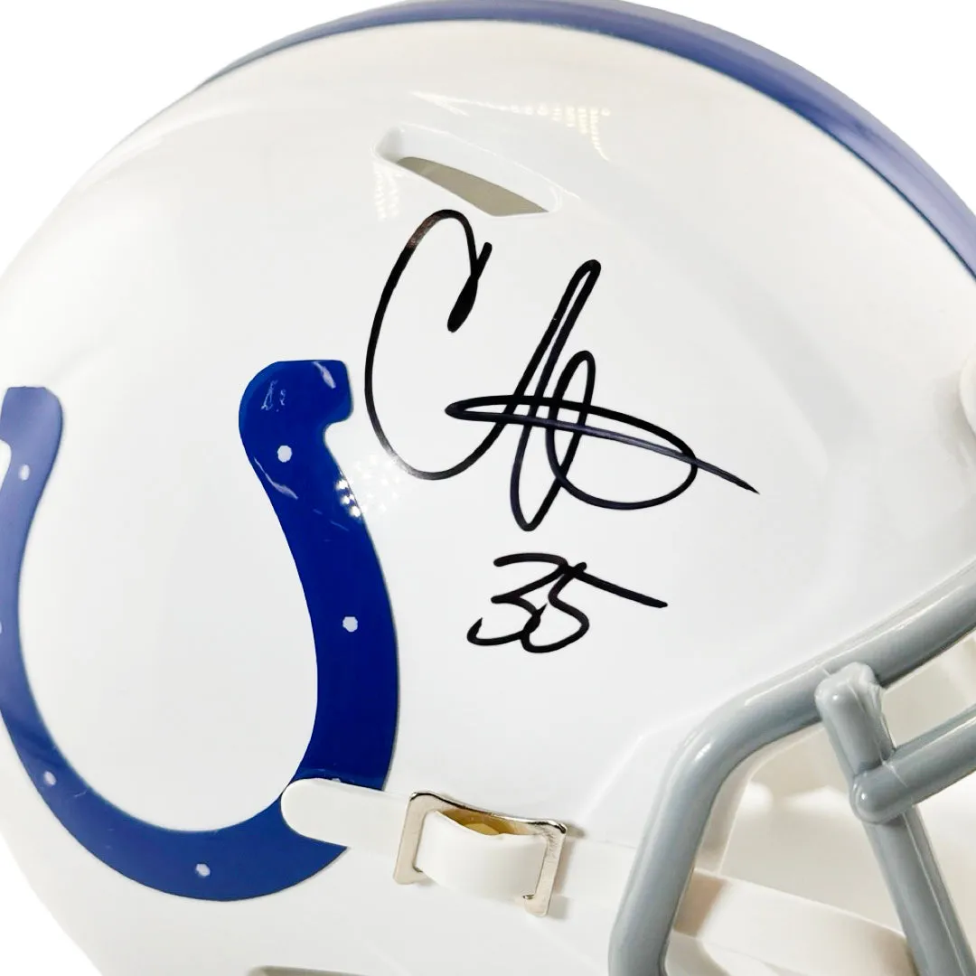 Chris Lammons Signed Indianapolis Colts Speed Mini Football Helmet (Beckett)