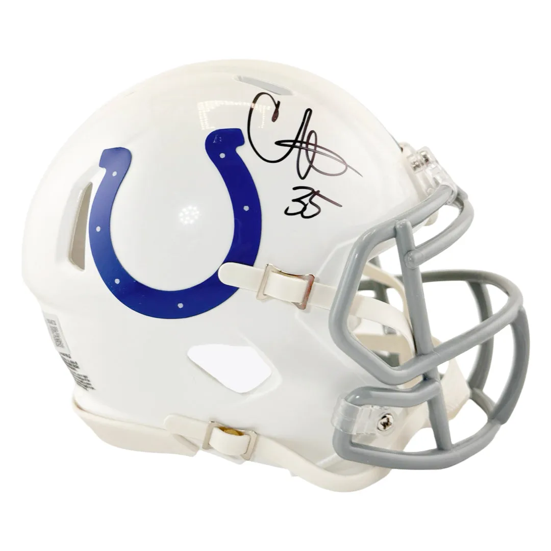 Chris Lammons Signed Indianapolis Colts Speed Mini Football Helmet (Beckett)