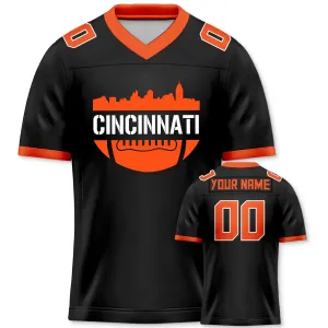 Cincinnati Bengals City Custom Football Jersey for Men Women Youth Personalized Name Number Sports Apparel Shirts for Fans Gifts