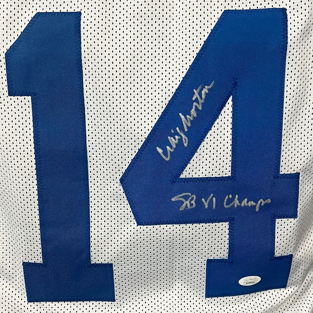 Craig Morton Signed SB VI Champs Inscription Dallas White Football Jersey (JSA)