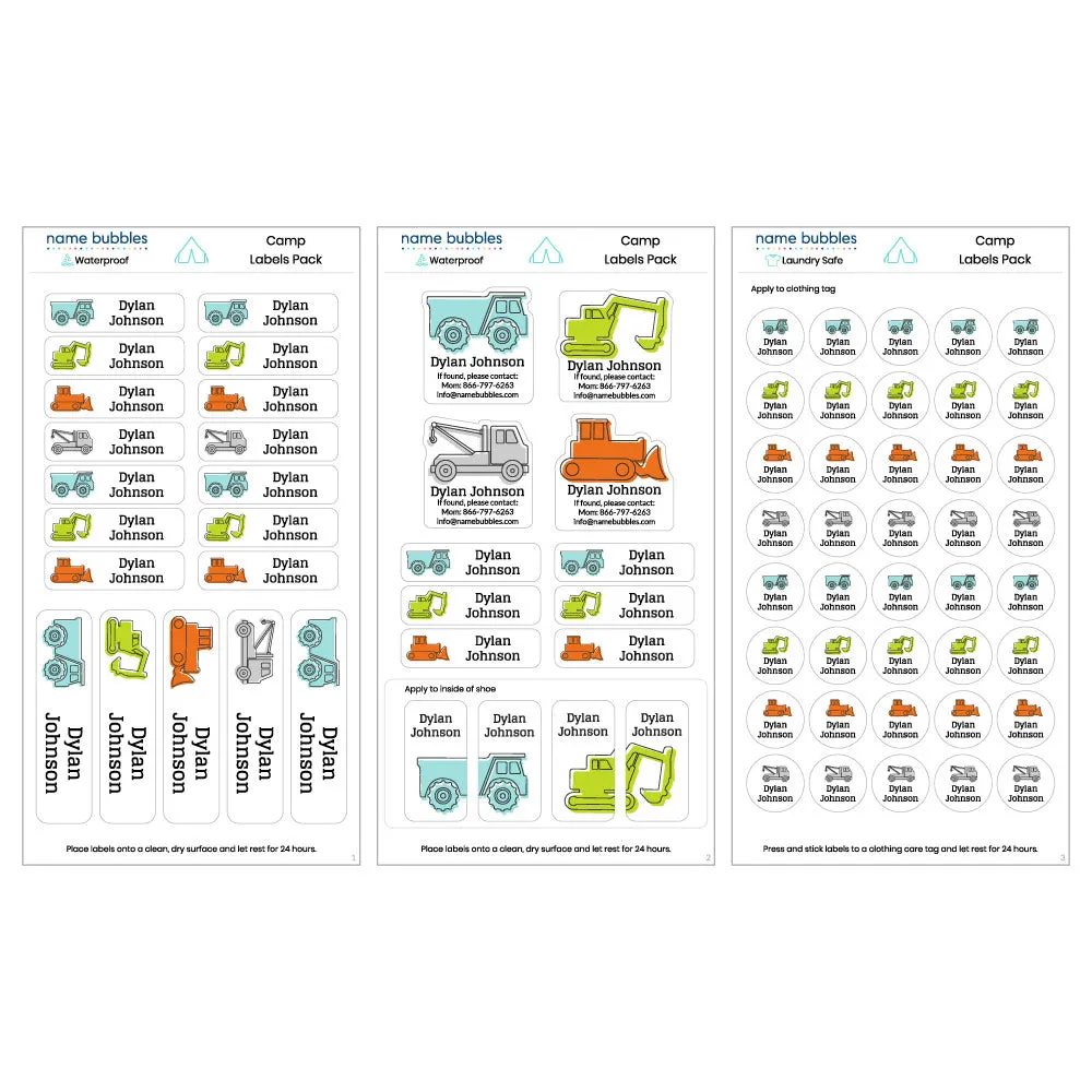 Custom Camp Labels Pack