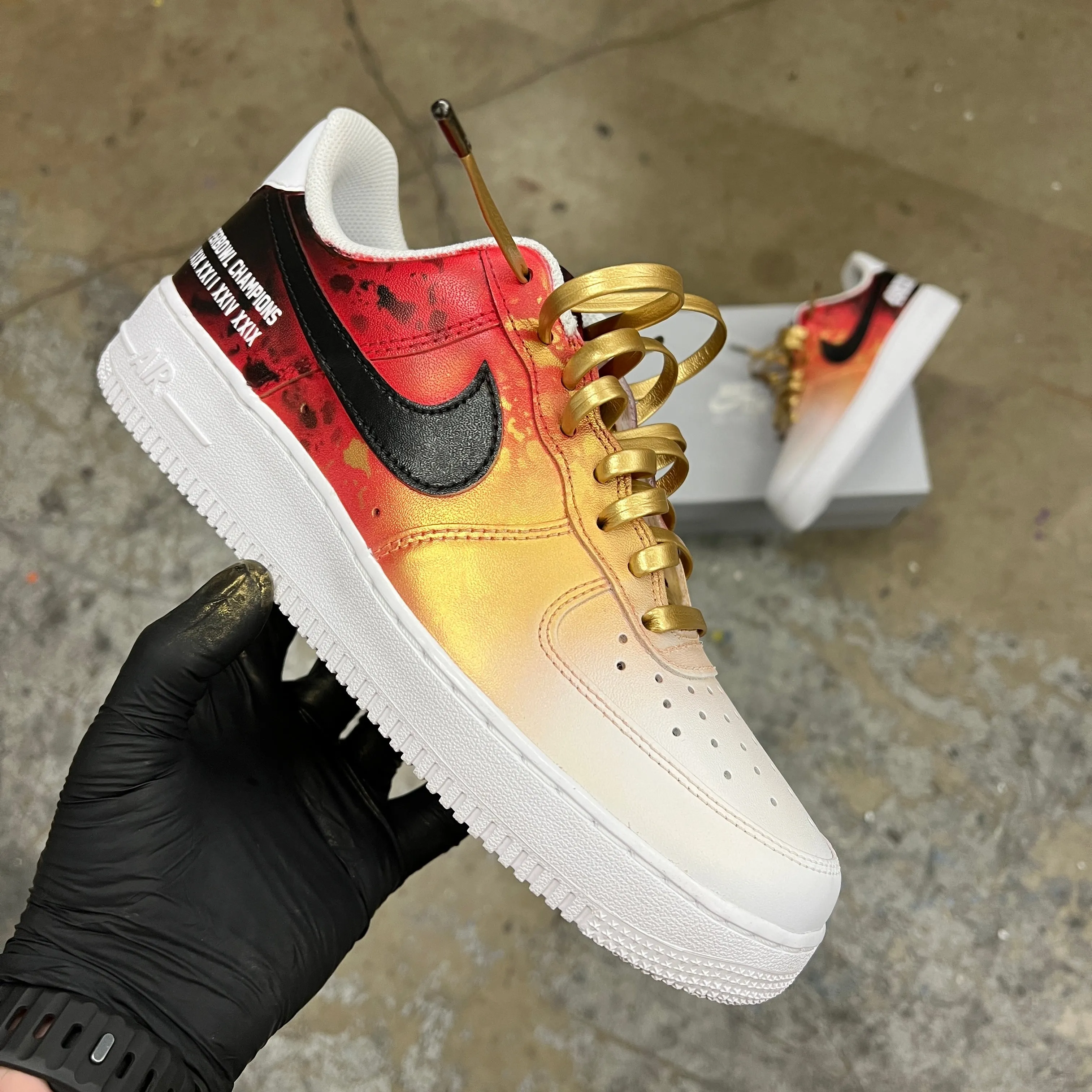 Custom Hand Painted San Francisco 49ers Nike Air Force 1