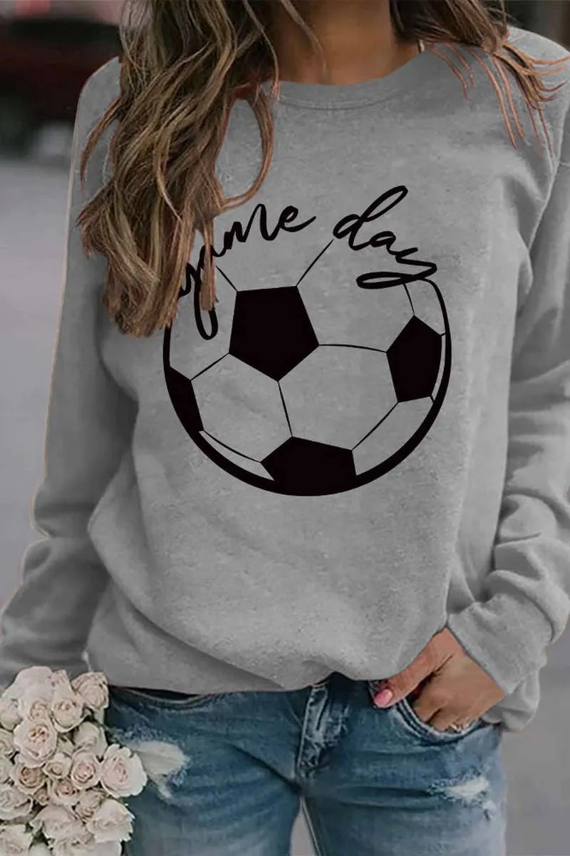 CWTTL1000_WOMEN GAME DAY SOCCER PRINTING LONG SLEEVE TEE