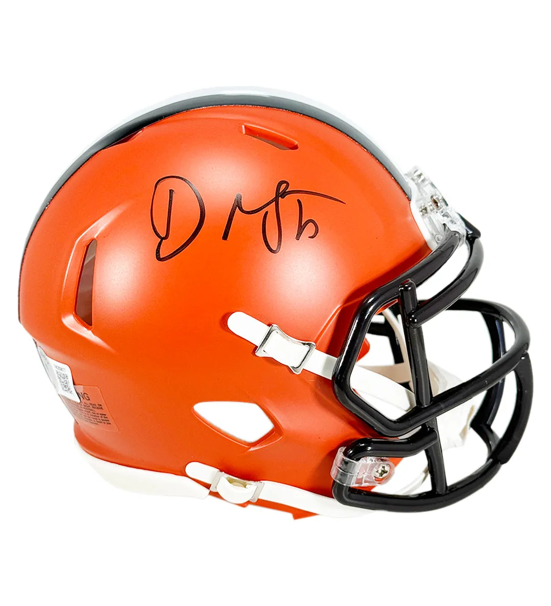 David Njoku Signed Cleveland Browns Speed Mini Replica Football Helmet (Beckett)