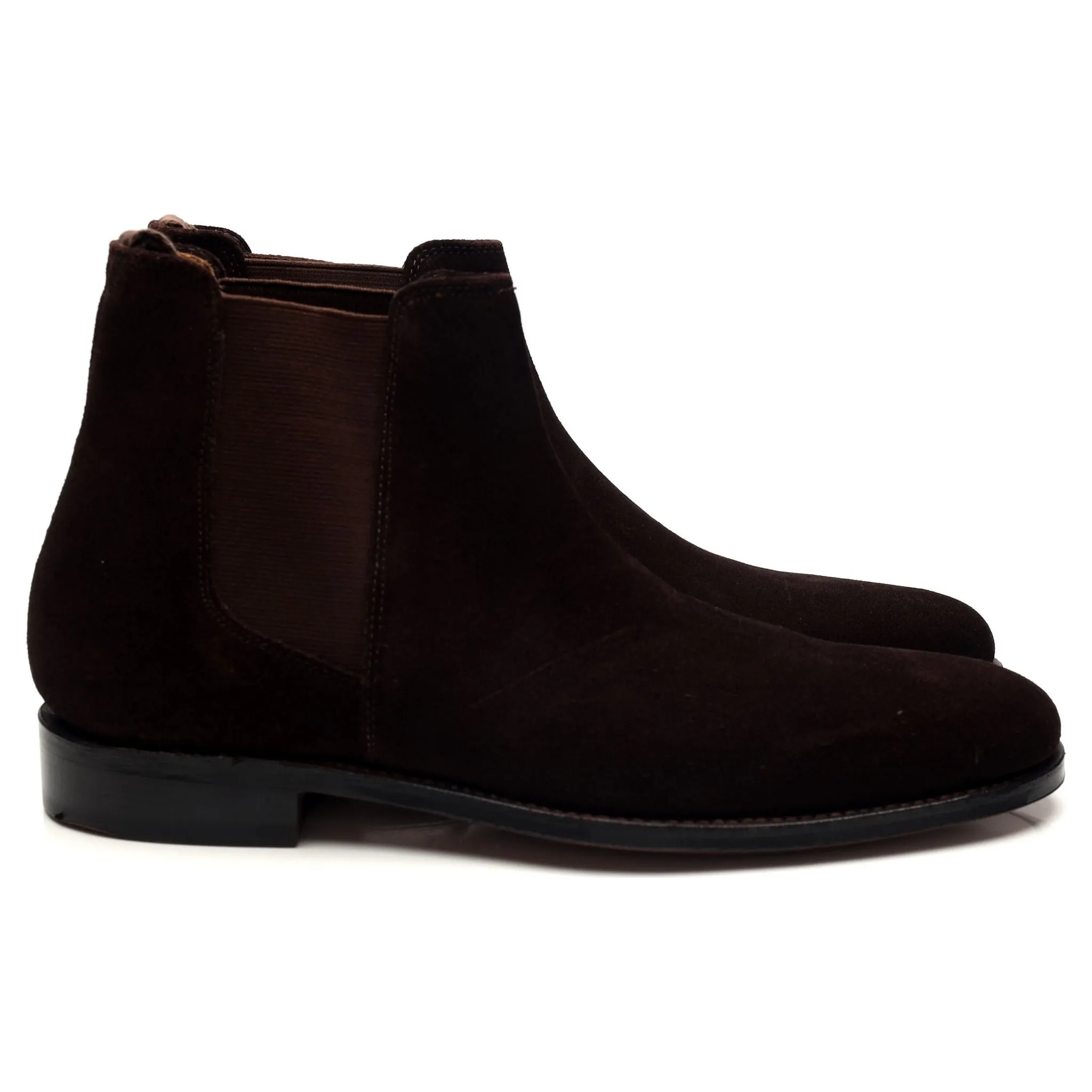 'Declan' Dark Suede Chelsea Boots UK 6 F