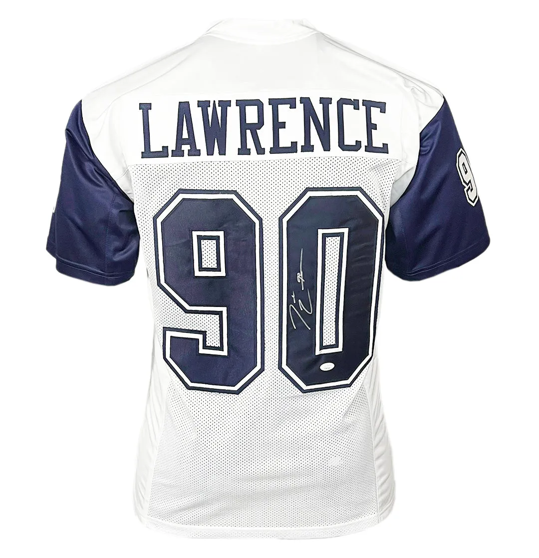 Demarcus Lawrence Signed Dallas White Alternate White Football Jersey (JSA)