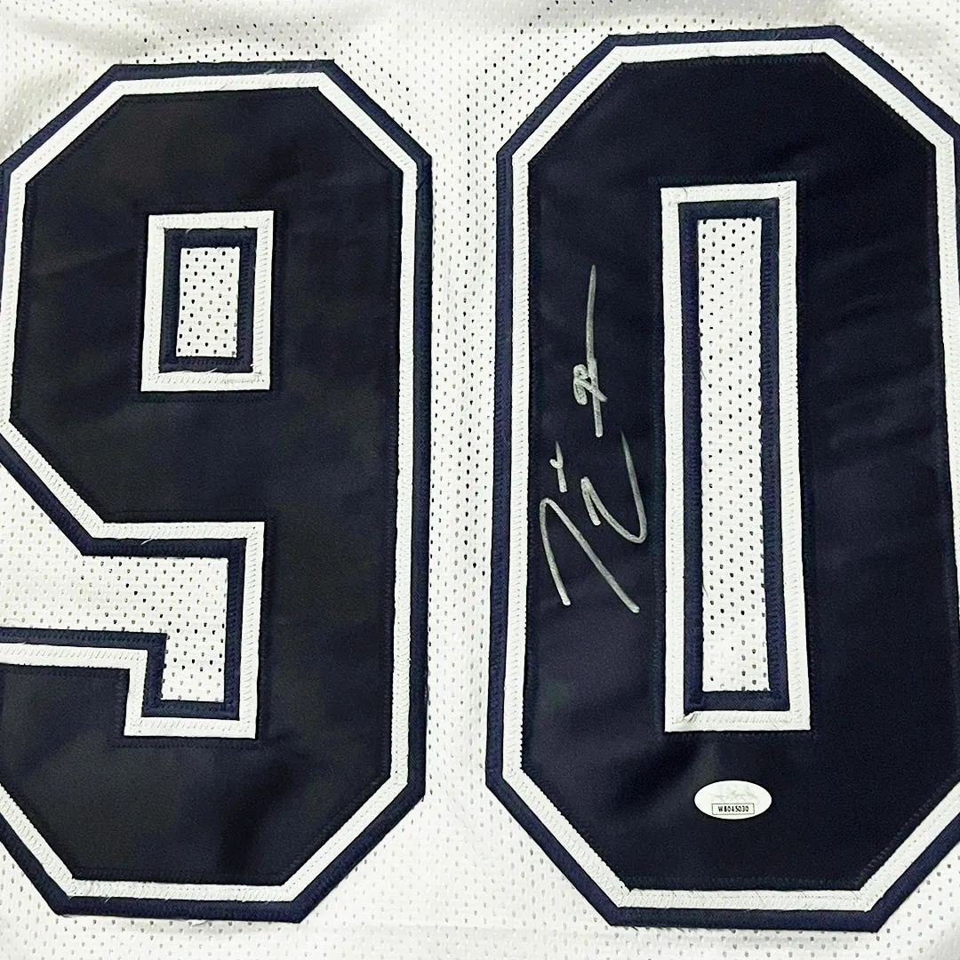 Demarcus Lawrence Signed Dallas White Alternate White Football Jersey (JSA)