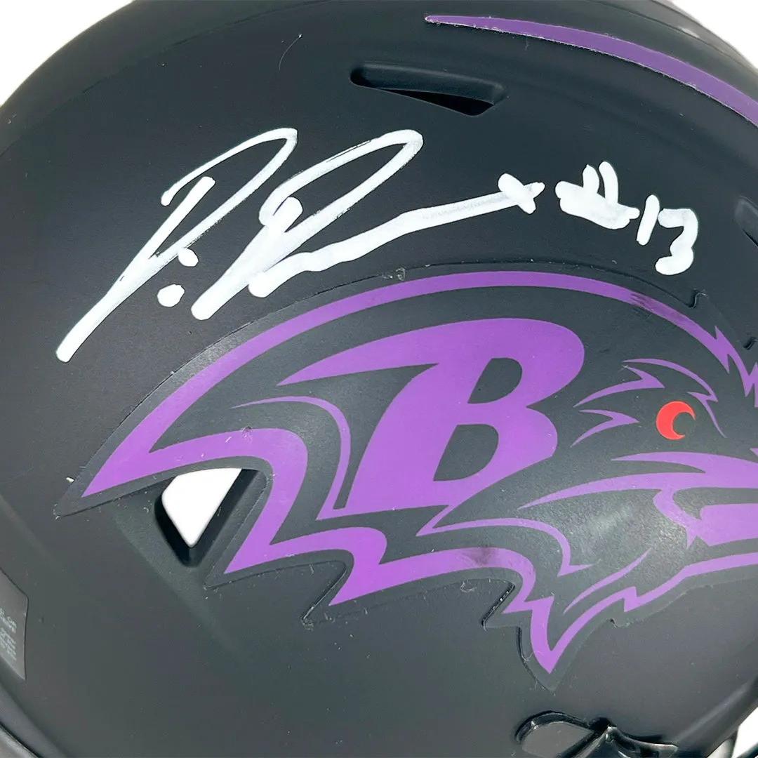 Devin Duvernay Signed Baltimore Ravens Eclipse Mini Football Helmet (JSA)