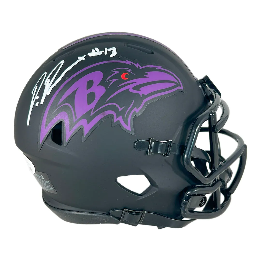 Devin Duvernay Signed Baltimore Ravens Eclipse Mini Football Helmet (JSA)