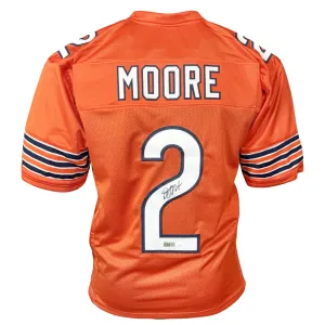 DJ Moore Signed Chicago Orange Football Jersey (Beckett)