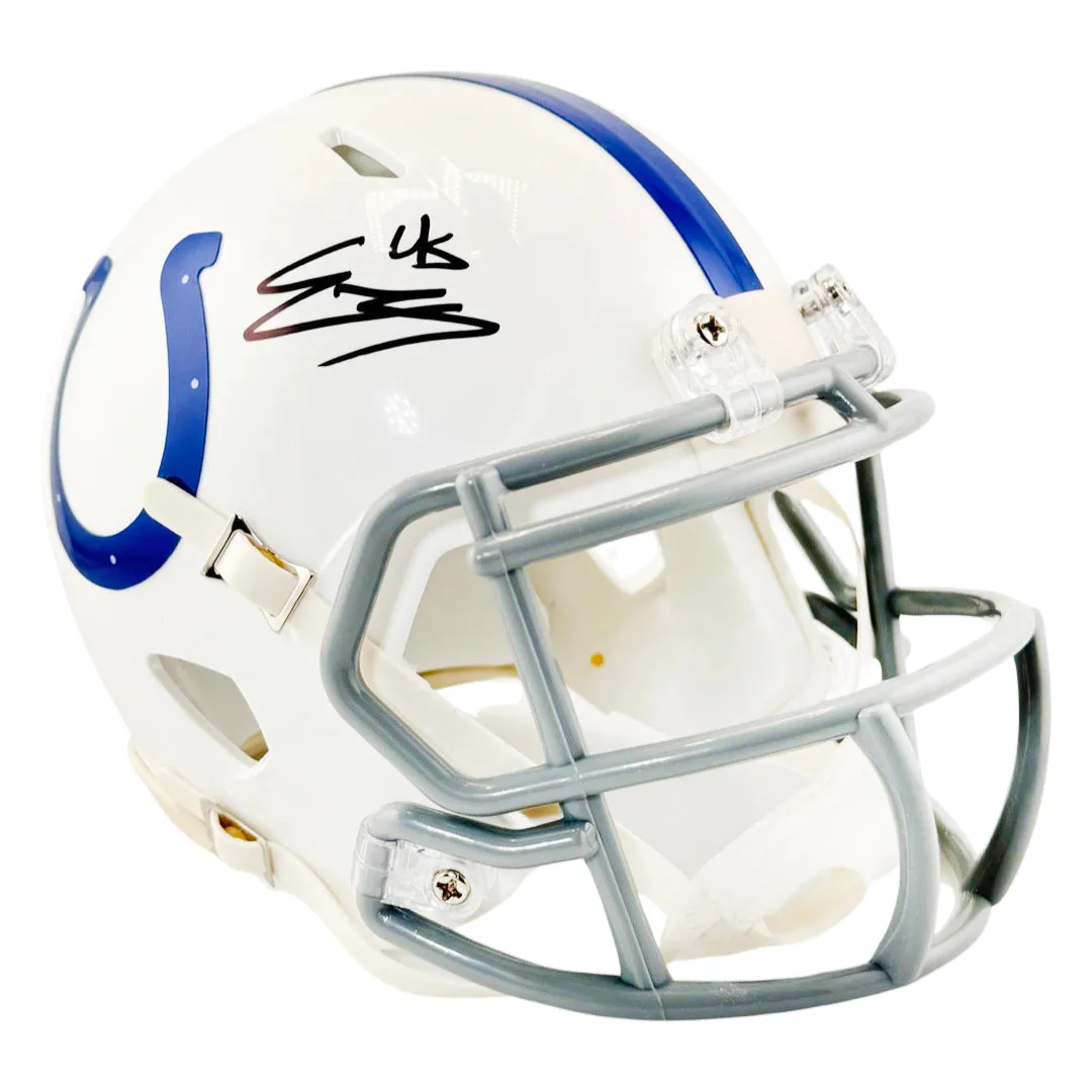 EJ Speed Signed Indianapolis Colts Speed Mini Football Helmet (Beckett)