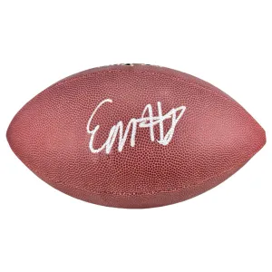 Elijah Moore Signed Wilson Official NFL Replica Football (JSA)