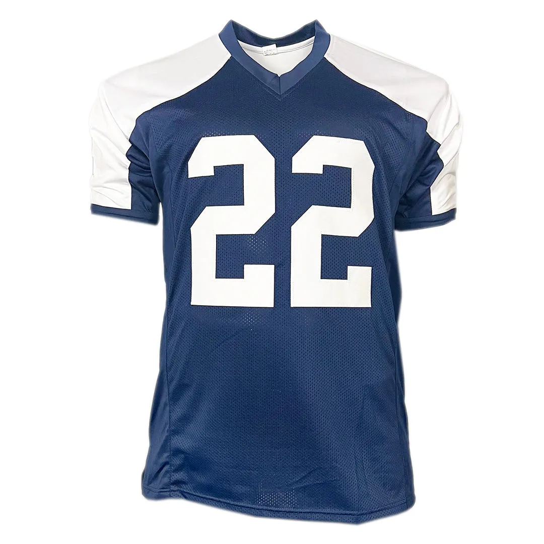 Emmitt Smith Signed Dallas Thanksgiving Football Jersey (Beckett)