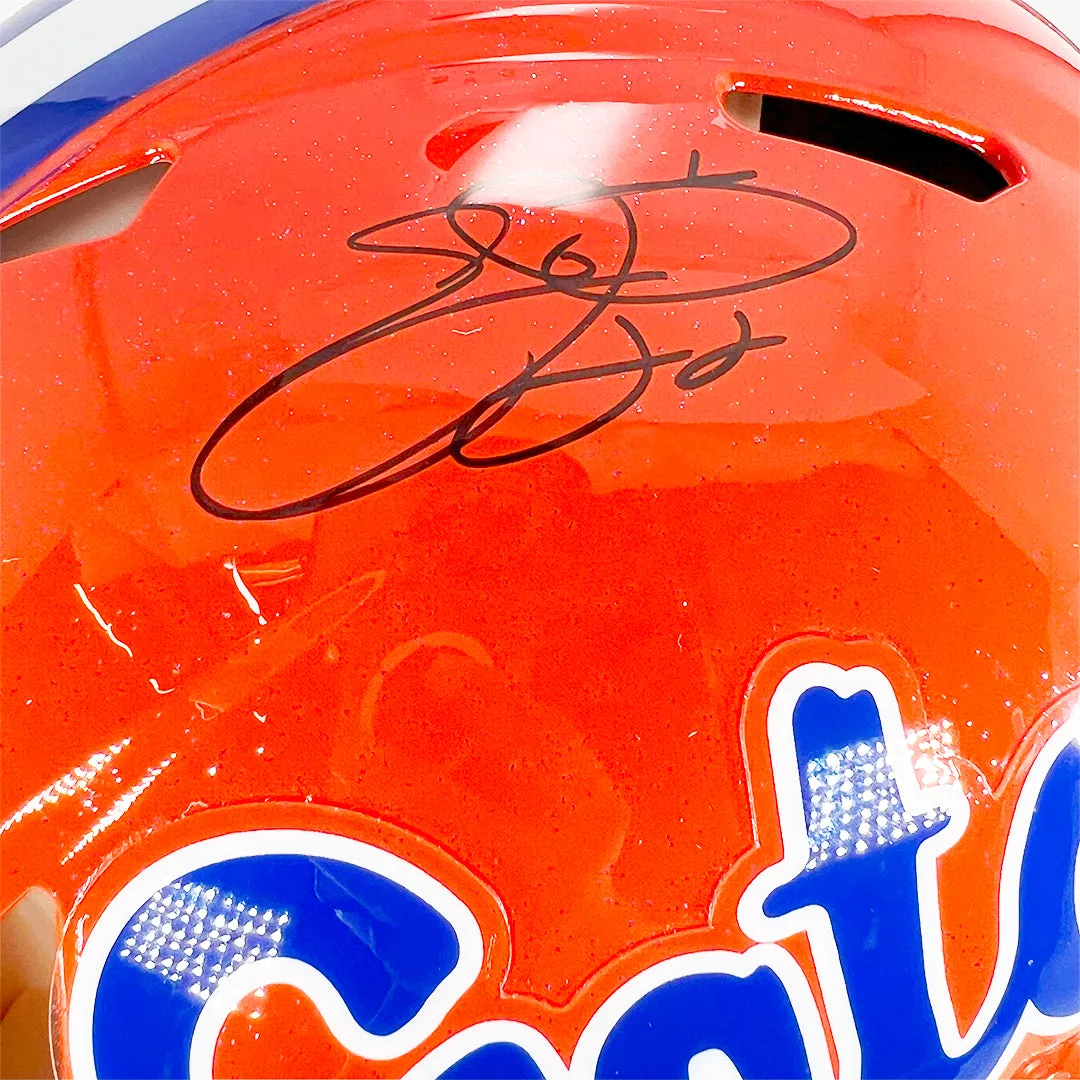 Emmitt Smith Signed Florida Gators Authentic Speed Full-Size Football Helmet (Beckett)