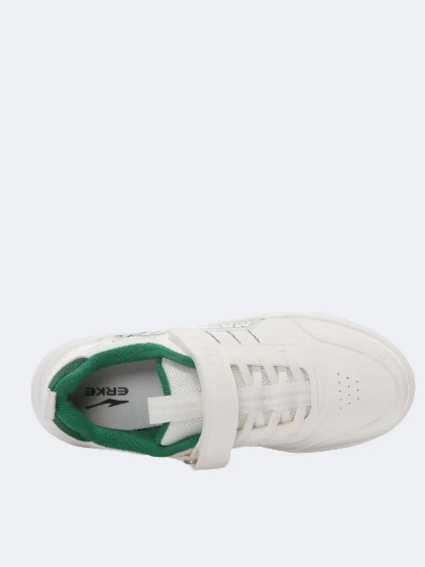 Erke Skateboard Gs-Boys Lifestyle Shoes White/Light Green