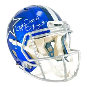 Ezekiel Elliott Signed Dallas Cowboys Authentic Flash Speed Full-Size Football Helmet (Beckett)