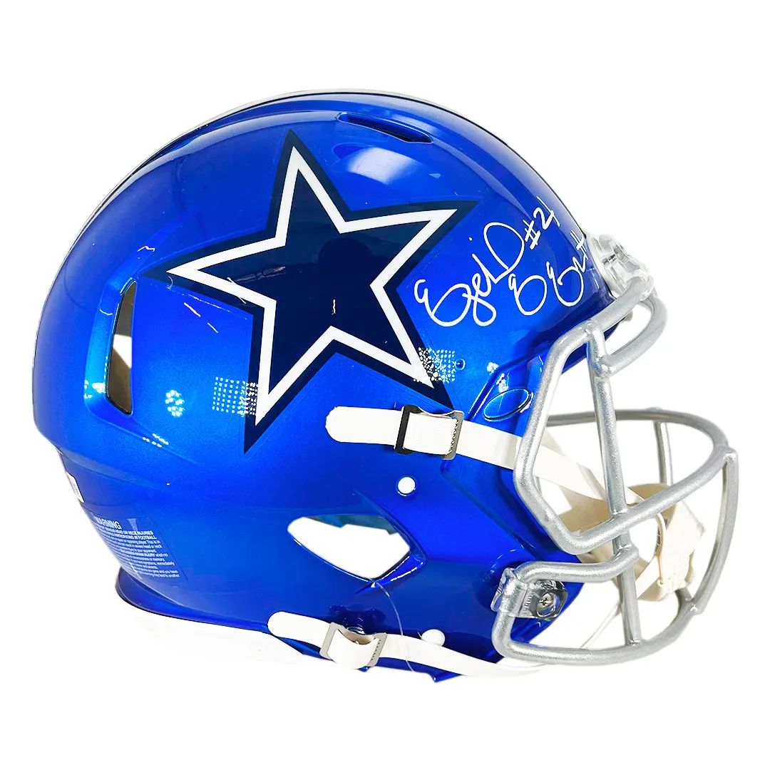 Ezekiel Elliott Signed Dallas Cowboys Authentic Flash Speed Full-Size Football Helmet (Beckett)