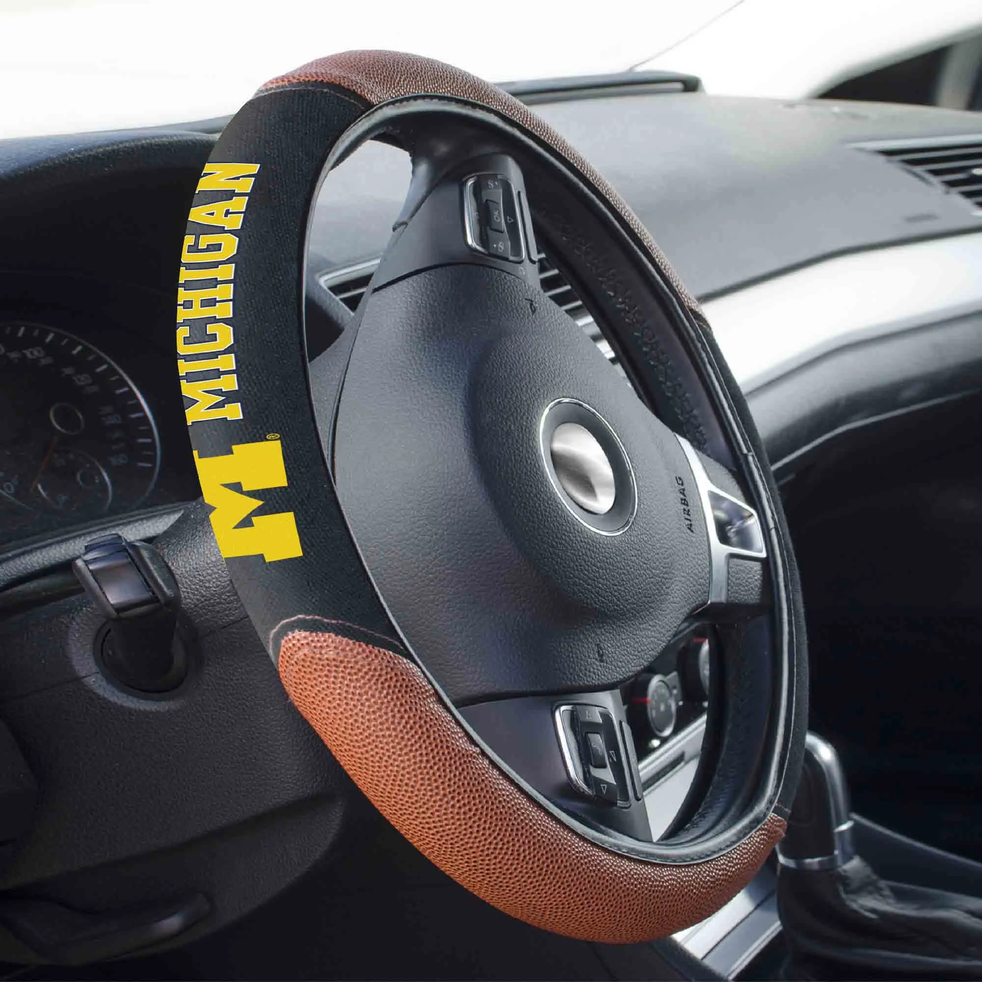 Fanmats Michigan Wolverines Sports Grip Steering Wheel Cover