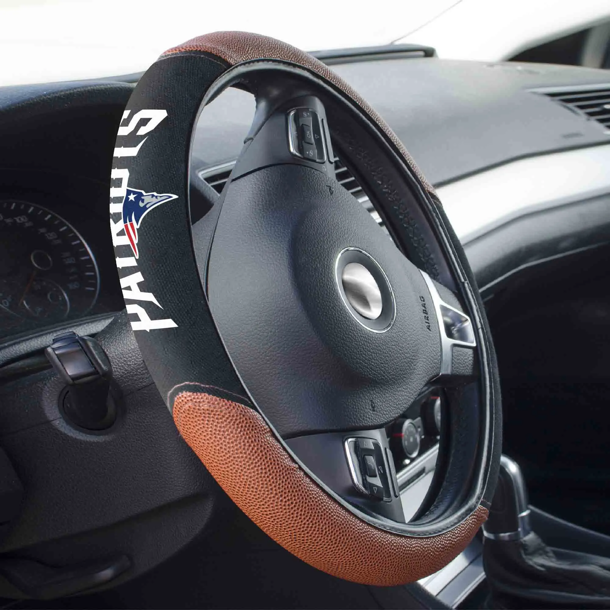 Fanmats New England Patriot Sports Grip Steering Wheel Cover