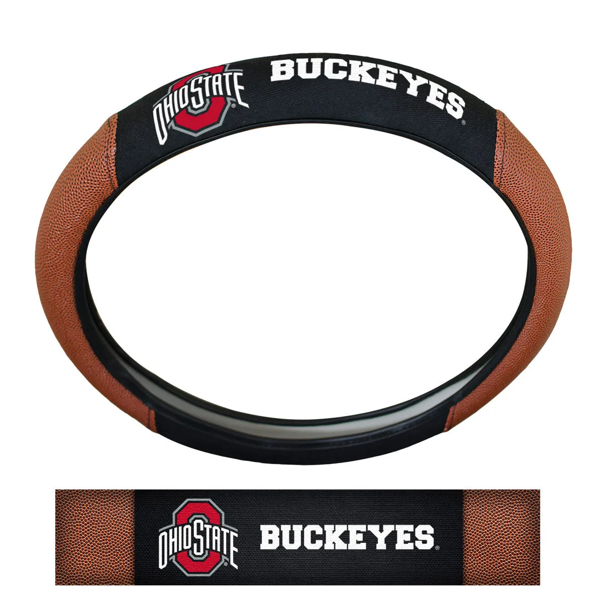 Fanmats Ohio State Buckeyes Sports Grip Steering Wheel Cover