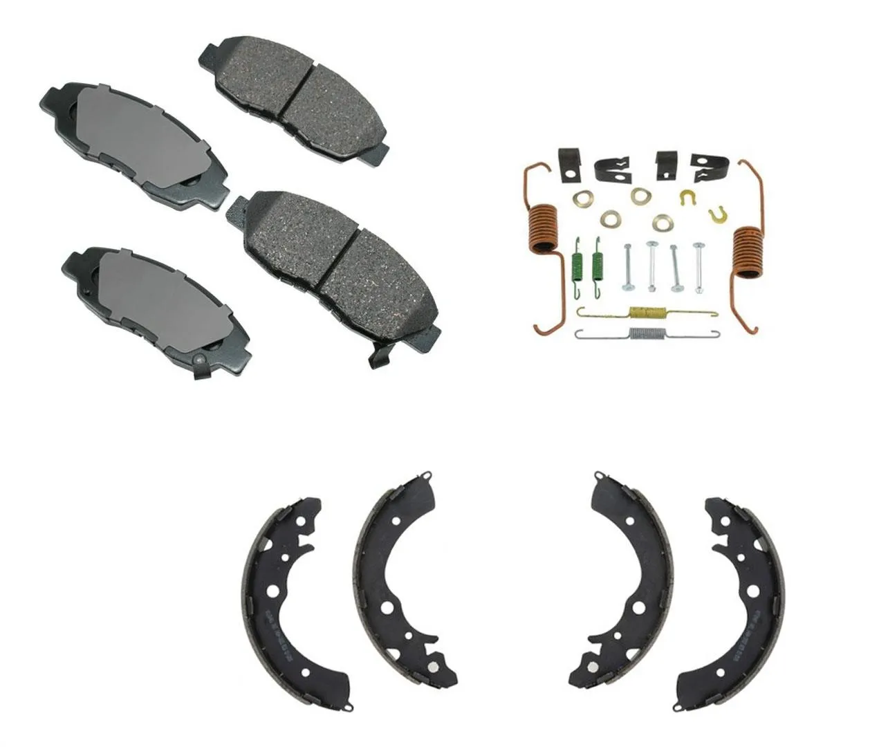 Fits 1998-2002 Honda Accord 4 Cylinder Ceramic Brake Pads Brake Shoes & Hardware