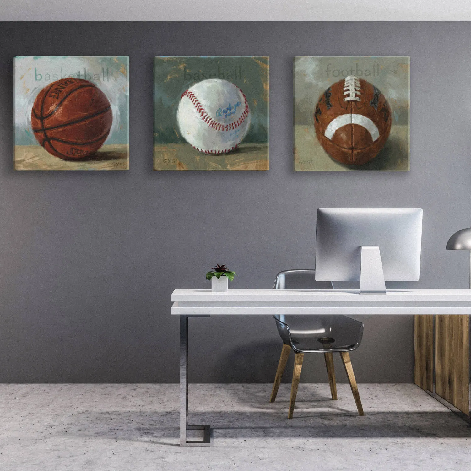 Football Giclee Wall Art