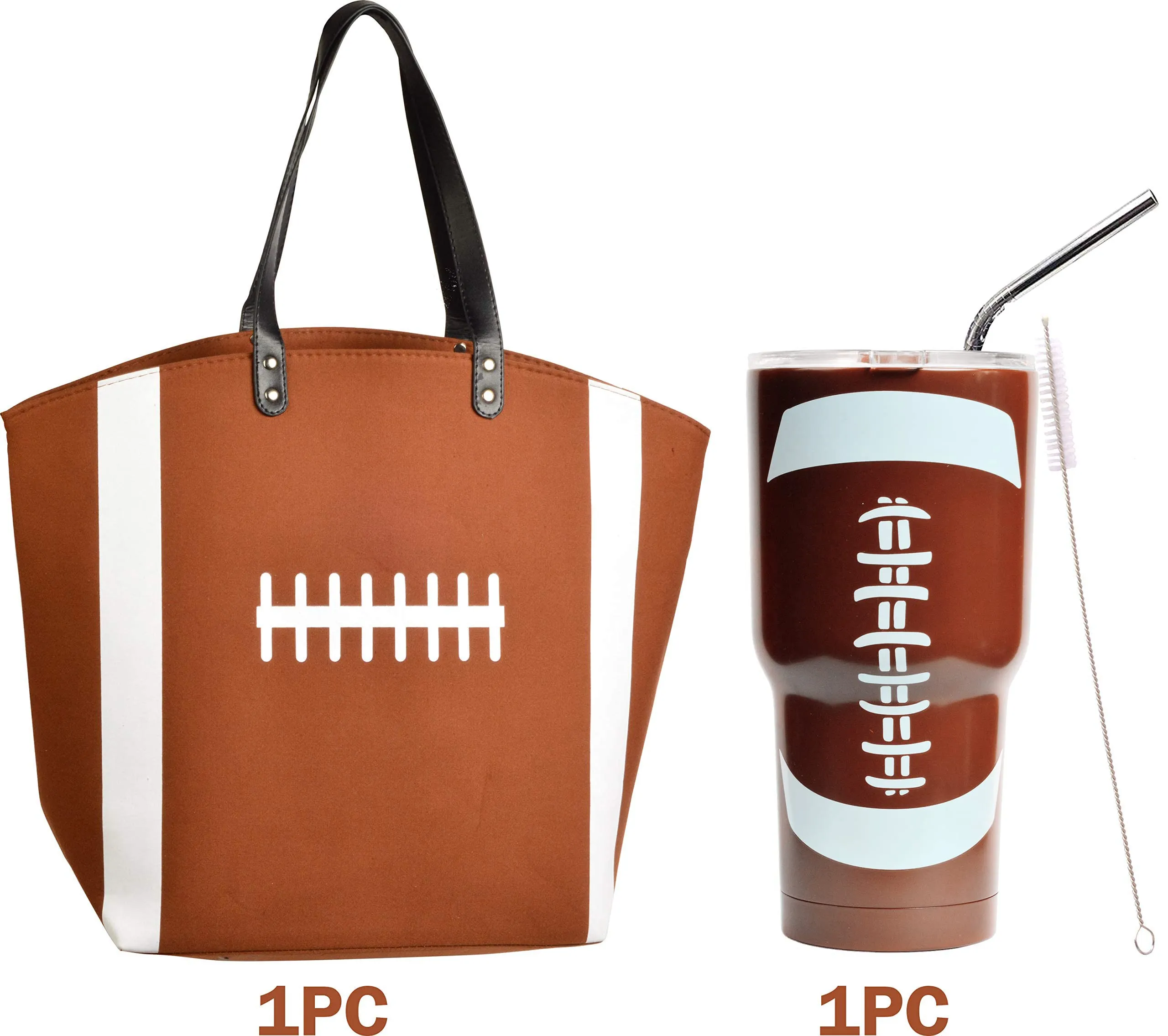 Football Gifts, Football lover Gifts Set, Football Mom Gifts, Football Tote Bag for Woman