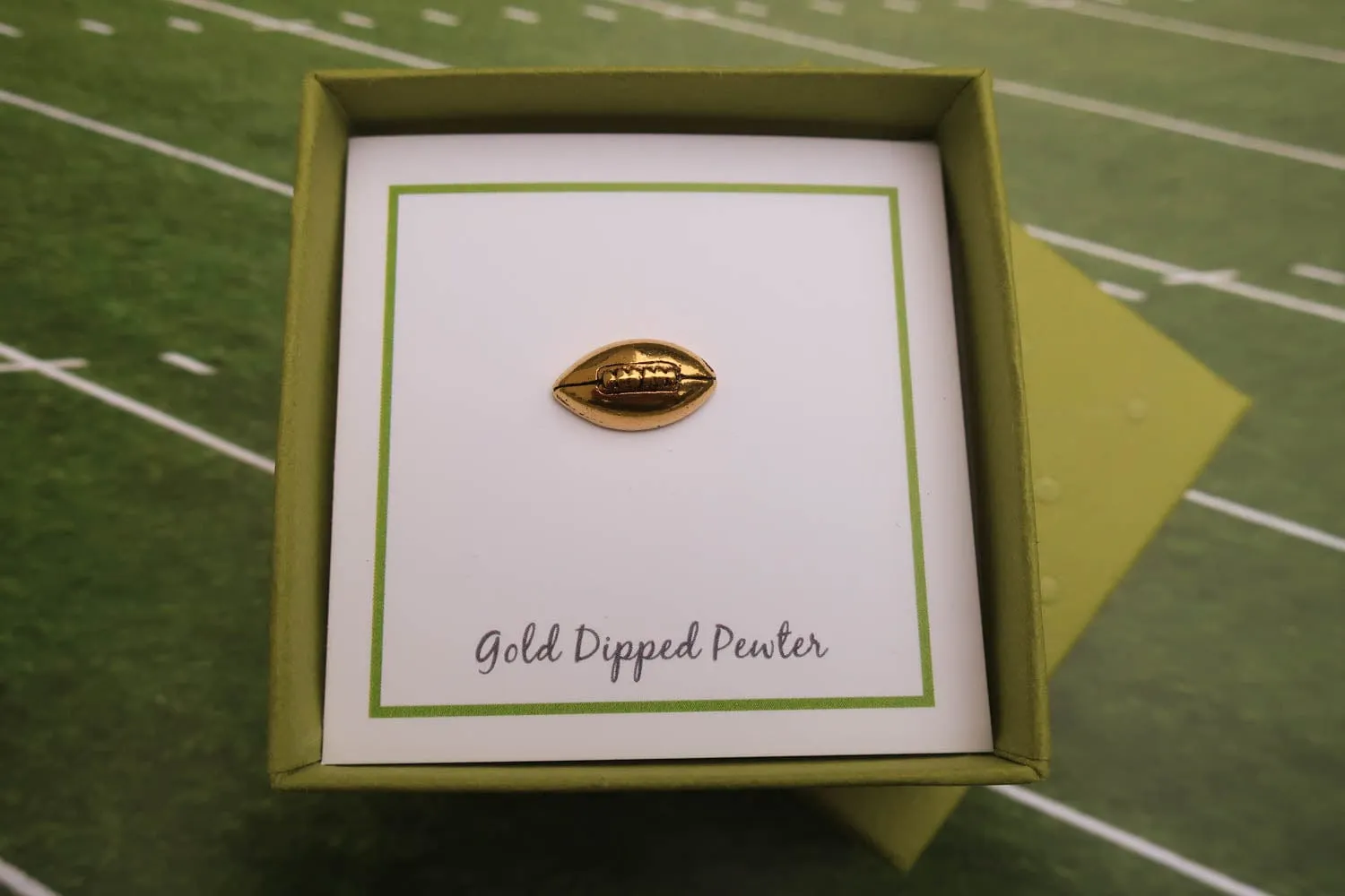 Football Gold Lapel Pin