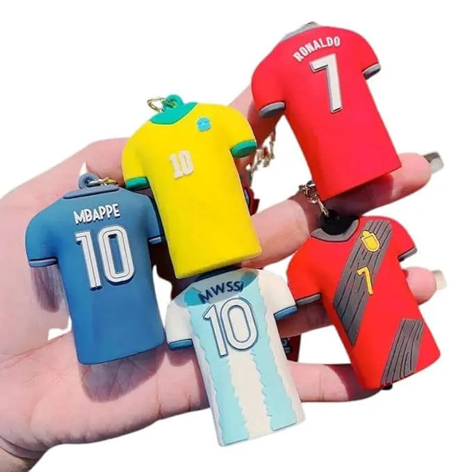 Football Jersey NO 10 Keychain | Neymar | Silicone And Lanyard