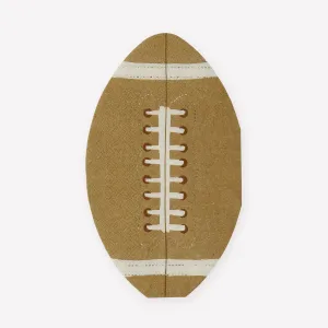 Football Napkins, Set of 16 Football Napkins by Meri Meri, 7.75" Tall