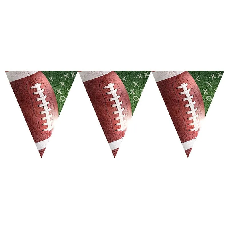 Football Plastic Pennant Banner